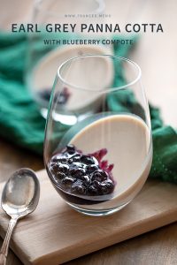 Earl Grey Panna Cotta with Blueberry Compote Recipe