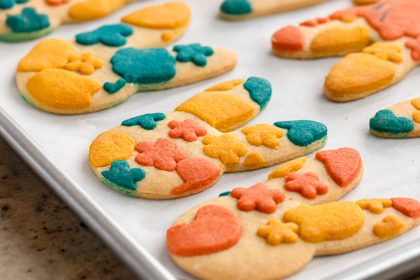 colourful bunny butter cookie